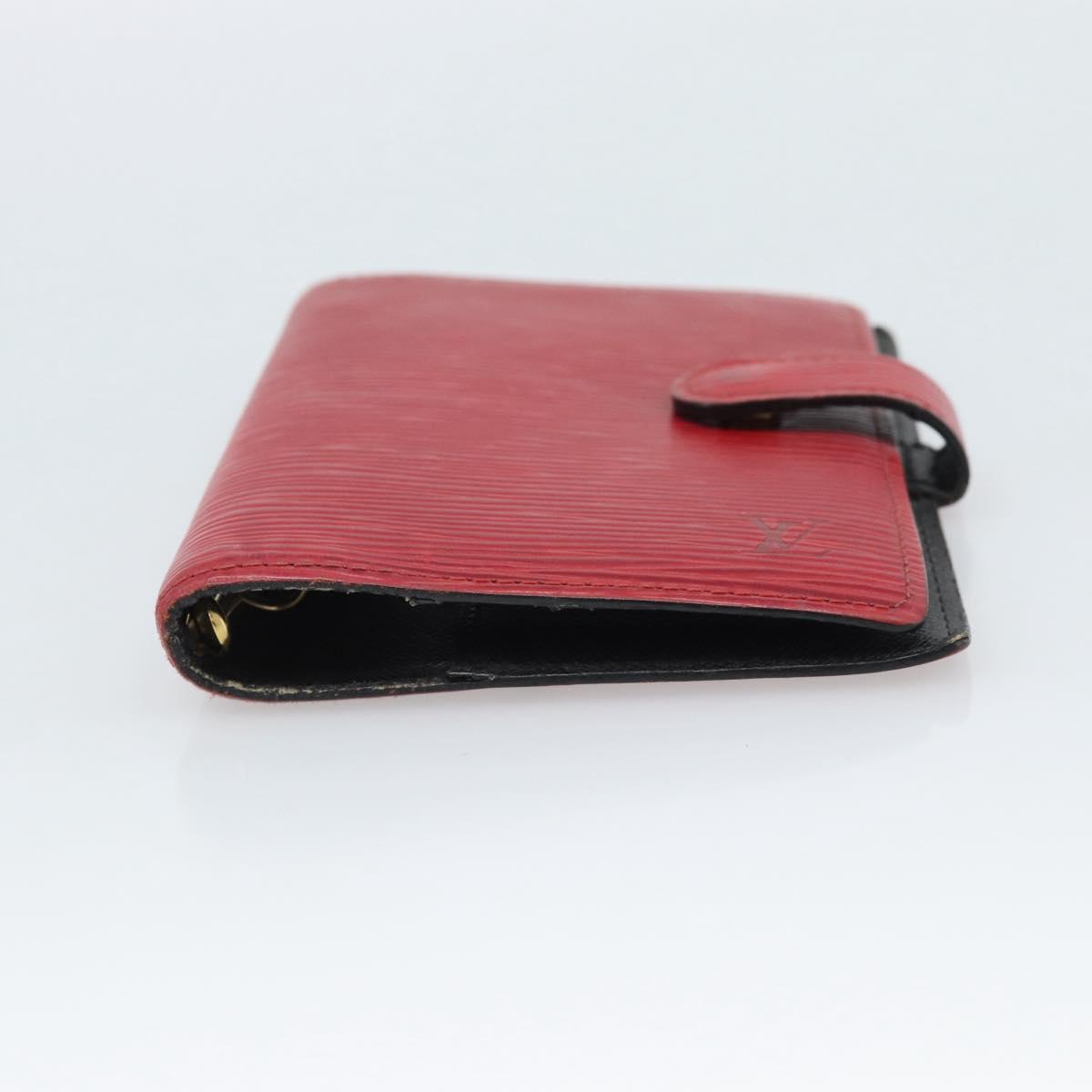 LOUIS VUITTON Epi Agenda PM Day Planner Cover Red R20057 LV Auth 187533