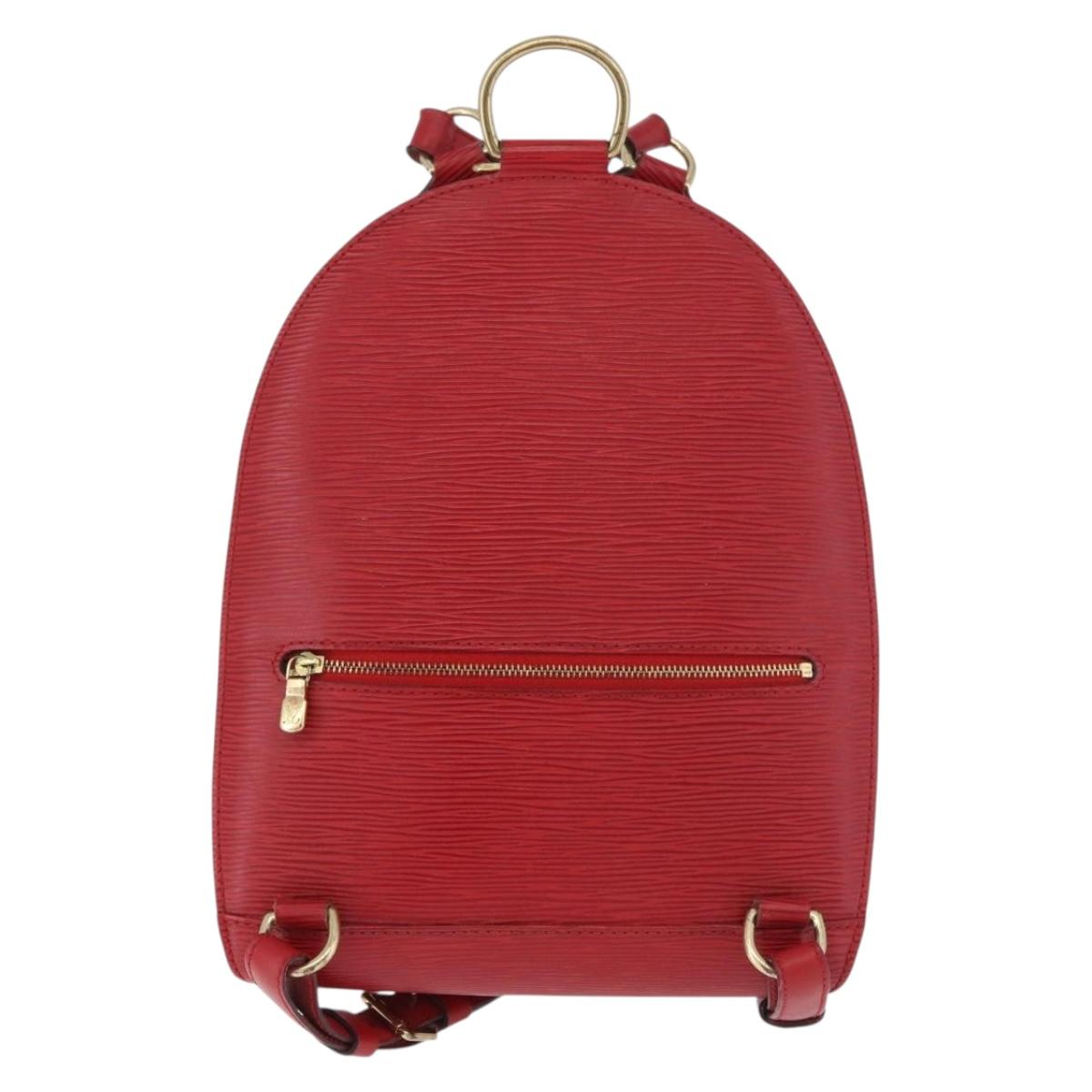 LOUIS VUITTON Epi Mabillon Backpack Castilian Red M52237 LV Auth 187537