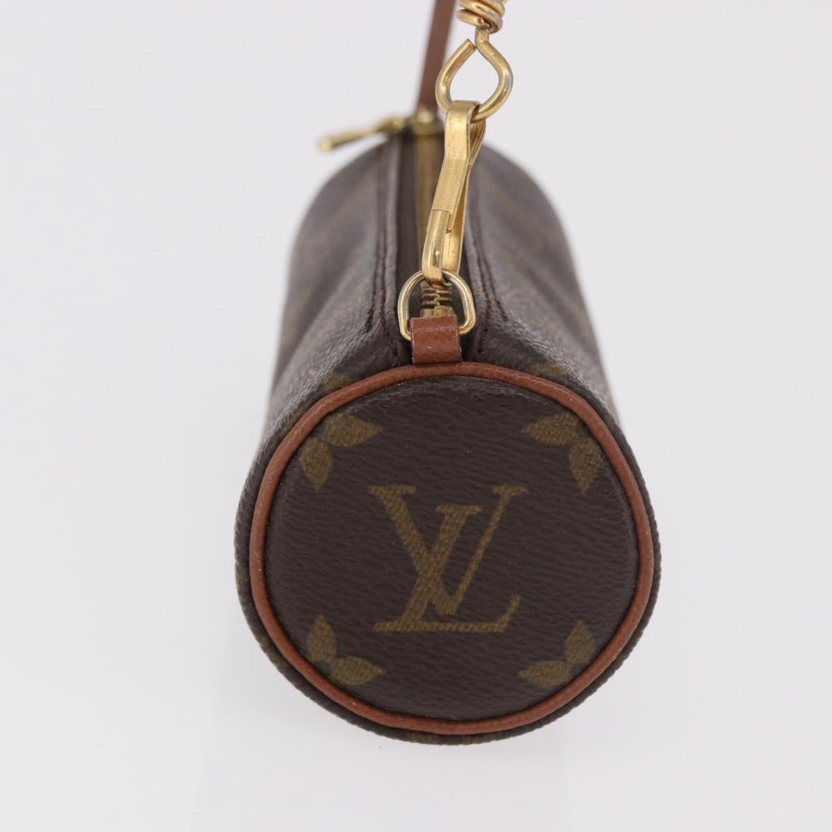 LOUIS VUITTON Monogram Papillon Pouch Pouch LV Auth 187538