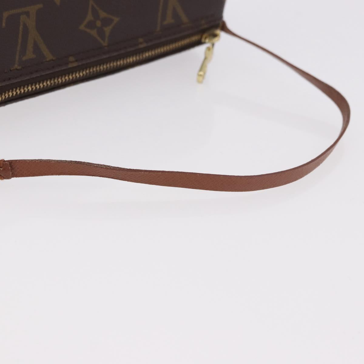 LOUIS VUITTON Monogram Papillon Pouch Pouch LV Auth 187538