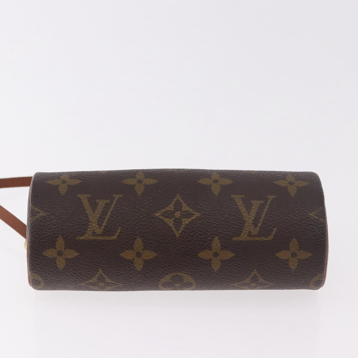 LOUIS VUITTON Monogram Papillon Pouch Pouch LV Auth 187538
