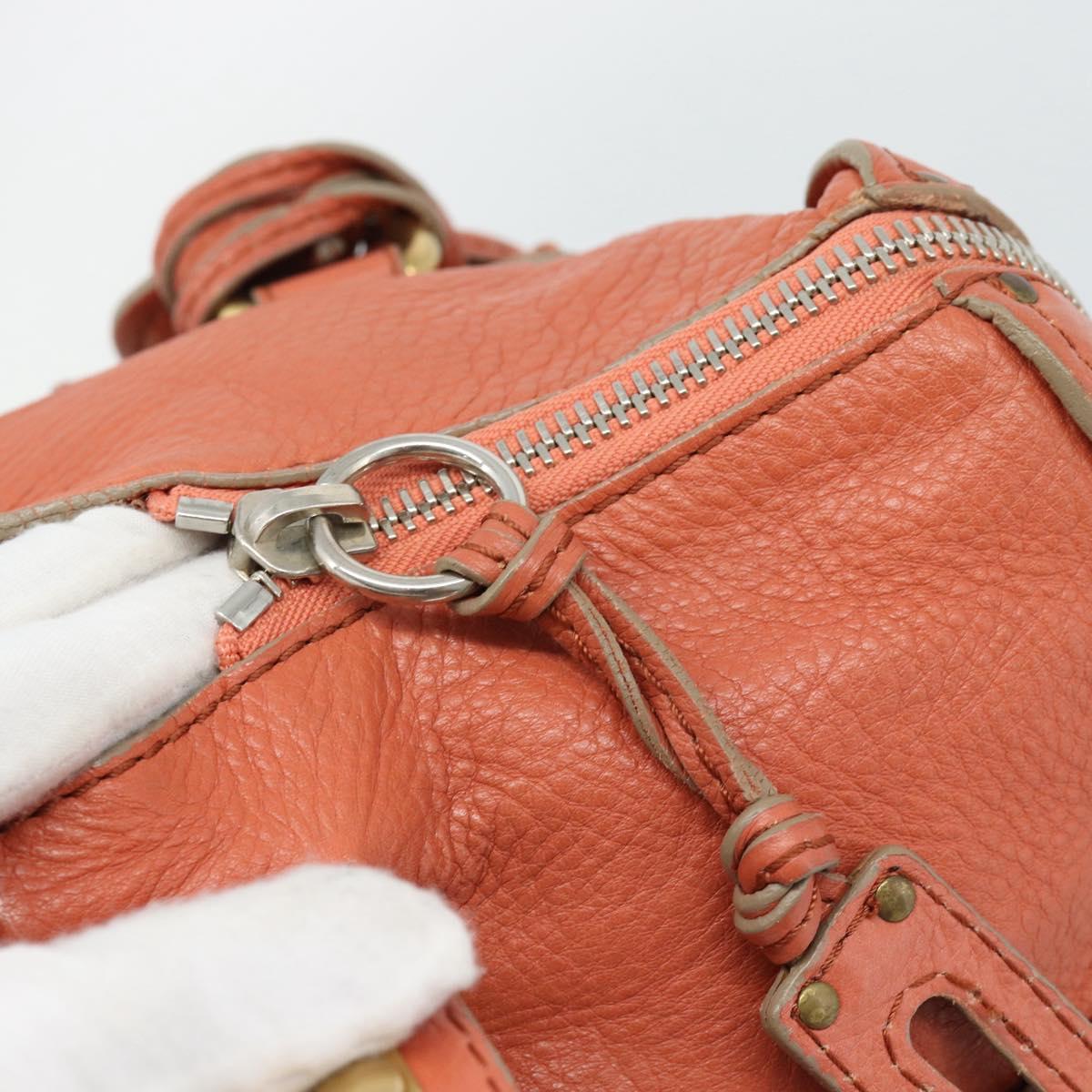 Chloe Paddington Hand Bag Leather Pink Gold Silver Auth 187547V