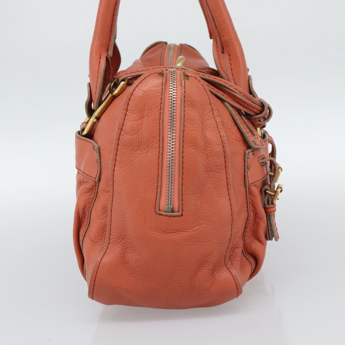Chloe Paddington Hand Bag Leather Pink Gold Silver Auth 187547V