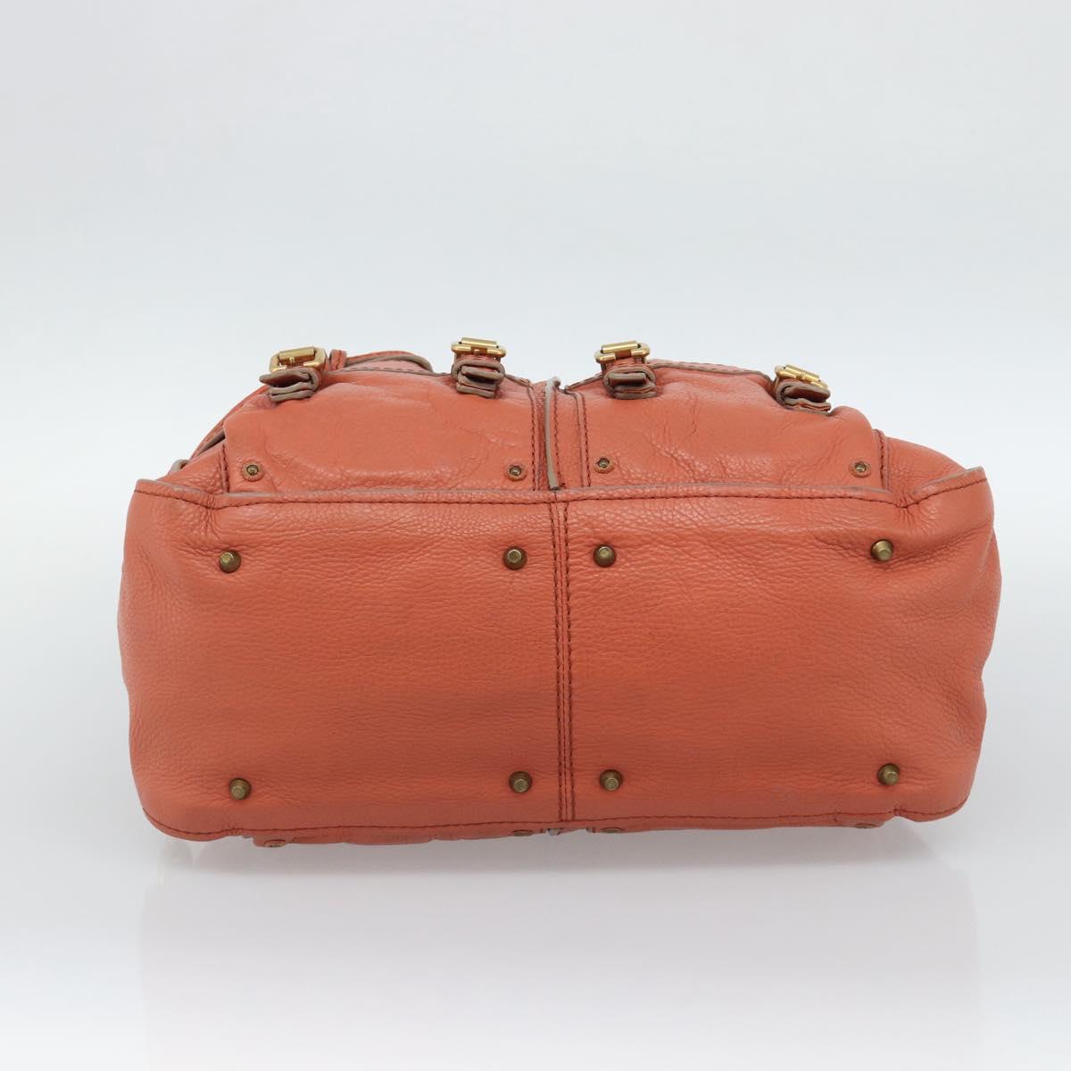Chloe Paddington Hand Bag Leather Pink Gold Silver Auth 187547V