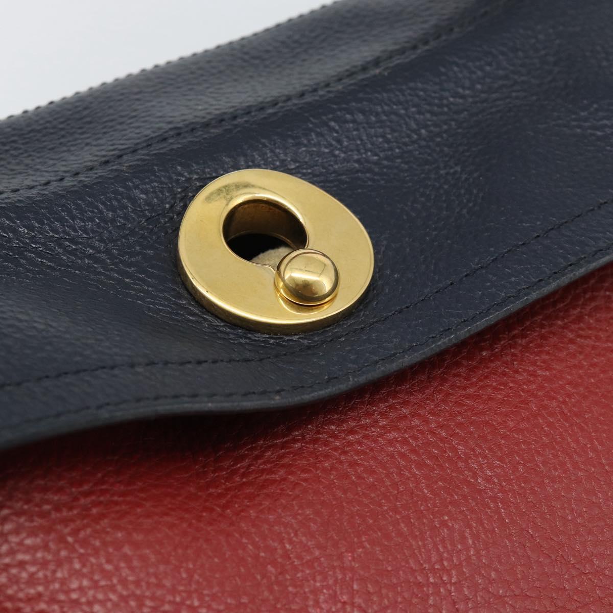 Salvatore Ferragamo Shoulder Bag Leather Beige Gold Auth 187550A