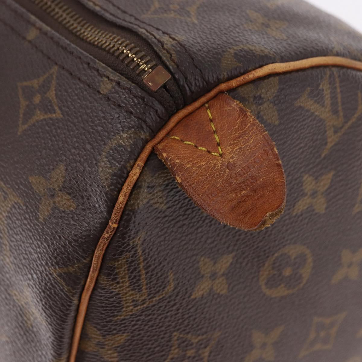 LOUIS VUITTON Monogram Speedy 30 Hand Bag M41526 LV Auth 187555