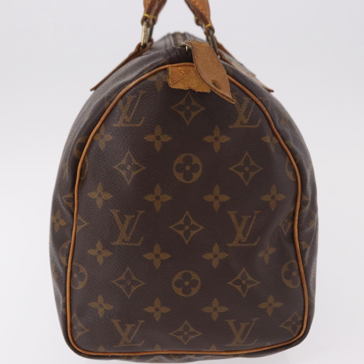 LOUIS VUITTON Monogram Speedy 30 Hand Bag M41526 LV Auth 187555