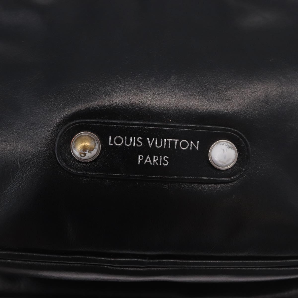 LOUIS VUITTON Noe Cargo Shoulder Bag Leather Black M13985 LV Auth 187562SAV