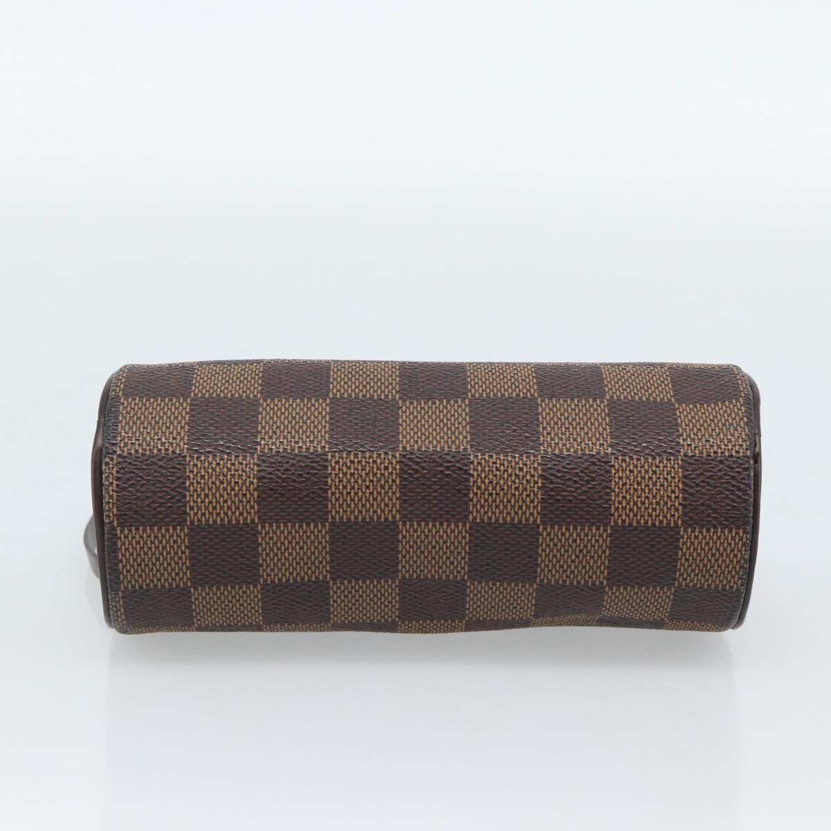 LOUIS VUITTON Damier Ebene Papillon Pouch LV Auth 187564