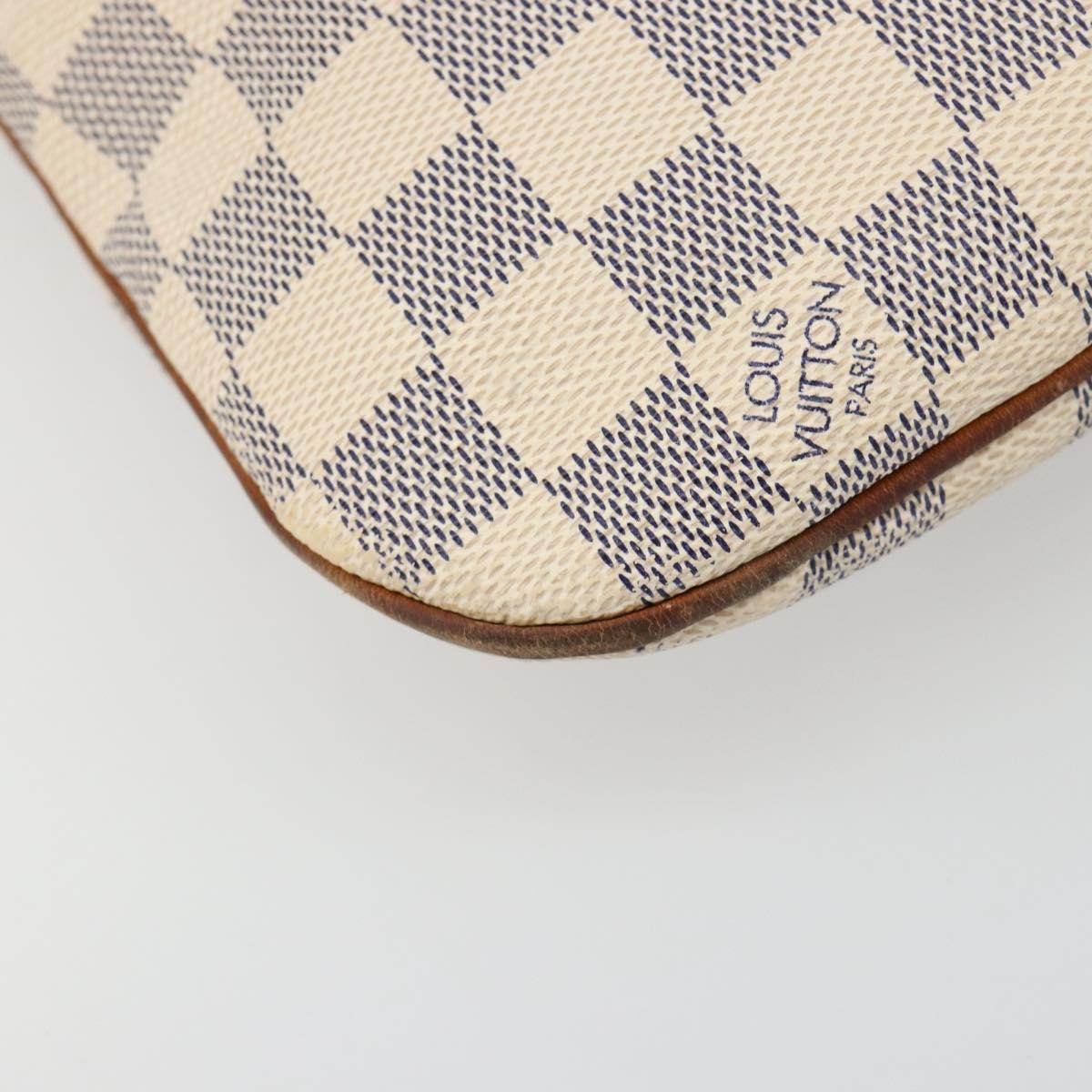 LOUIS VUITTON Damier Azur Pochette Bosphore Shoulder Bag N51112 LV Auth 187575