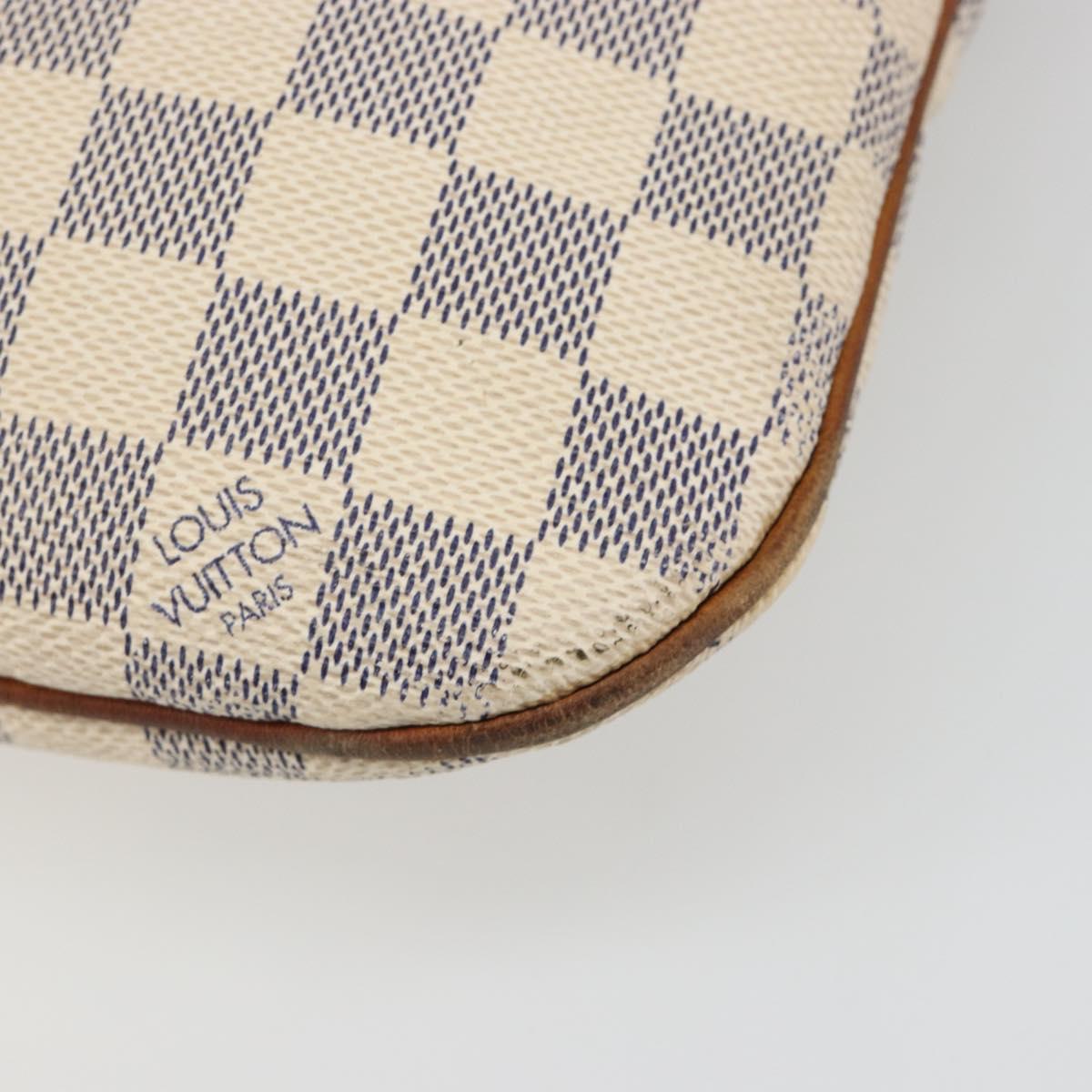 LOUIS VUITTON Damier Azur Pochette Bosphore Shoulder Bag N51112 LV Auth 187575