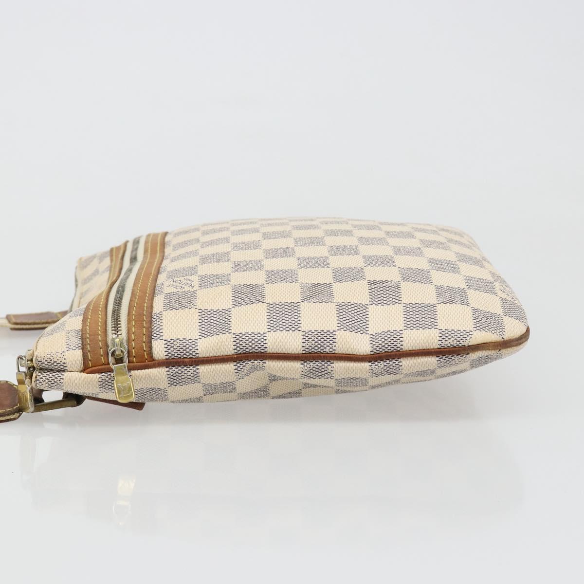 LOUIS VUITTON Damier Azur Pochette Bosphore Shoulder Bag N51112 LV Auth 187575