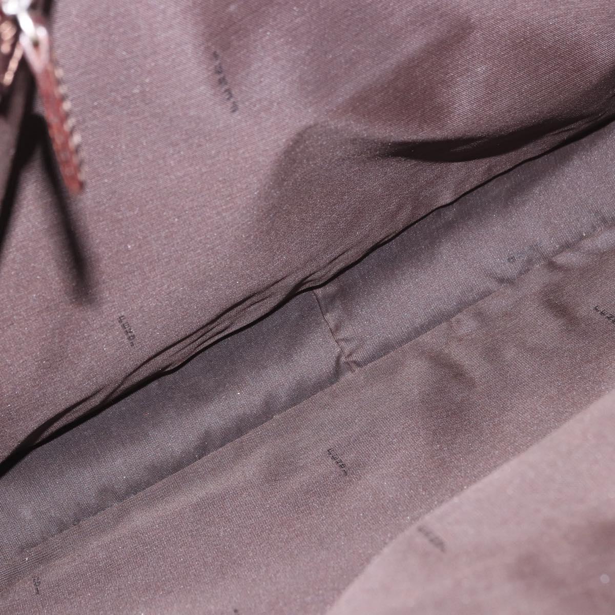 FENDI Zucca Canvas Tote Bag Black Brown Auth 187577A