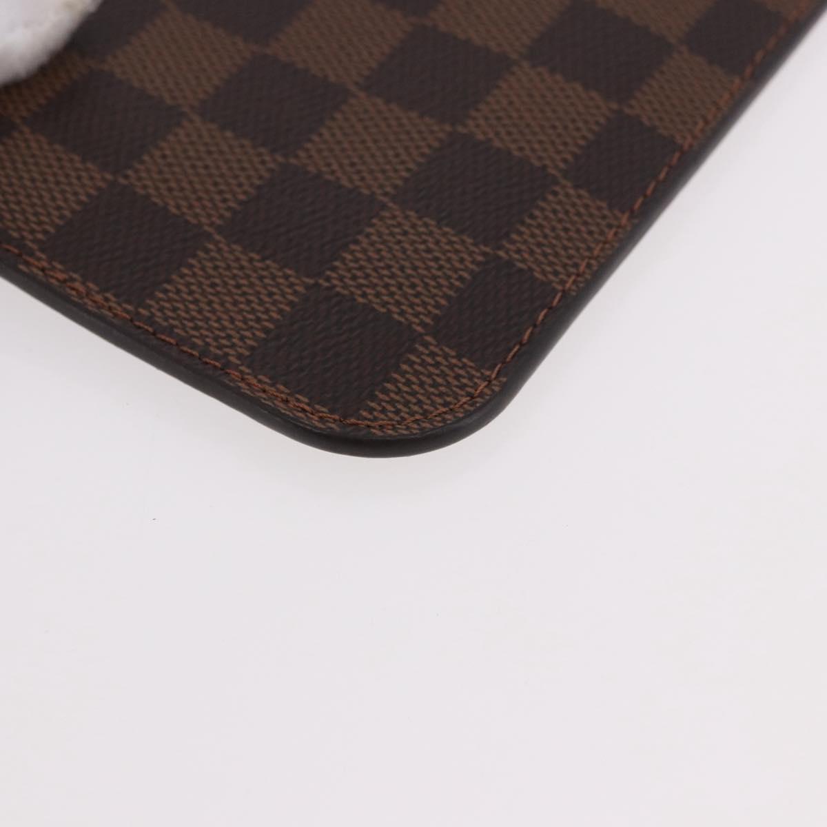 LOUIS VUITTON Damier Ebene Neverfull MM Pouch LV Auth 187583