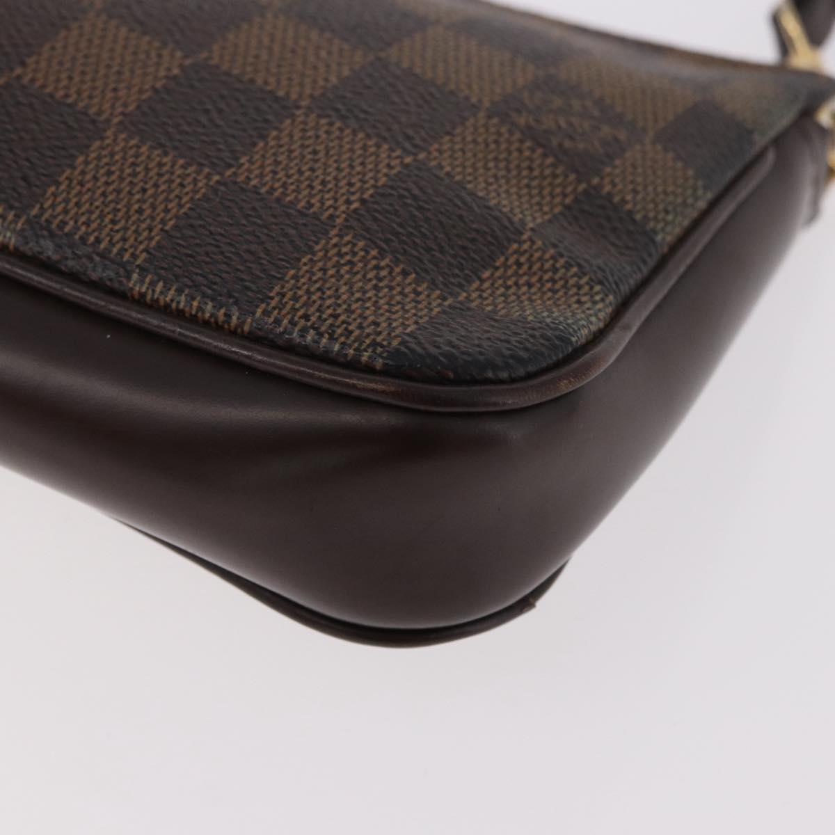 LOUIS VUITTON Damier Ebene Navona Accessory Pouch N51983 LV Auth 187584A