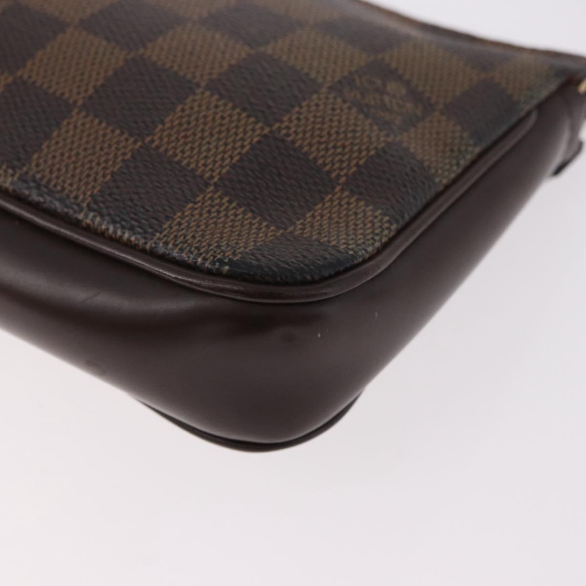 LOUIS VUITTON Damier Ebene Navona Accessory Pouch N51983 LV Auth 187584A