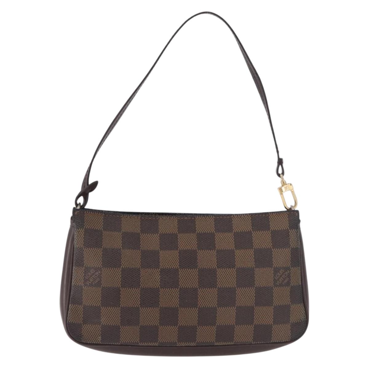 LOUIS VUITTON Damier Ebene Navona Accessory Pouch N51983 LV Auth 187584A