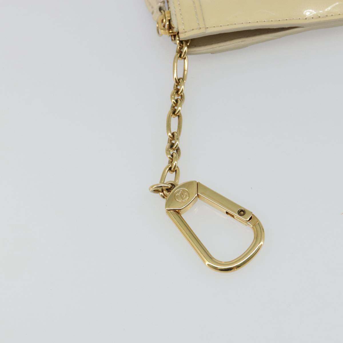 LOUIS VUITTON Vernis Pochette Cles NM Coin Purse Broncorail M91463 Auth 187592A