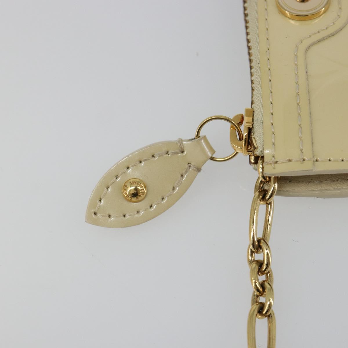 LOUIS VUITTON Vernis Pochette Cles NM Coin Purse Broncorail M91463 Auth 187592A