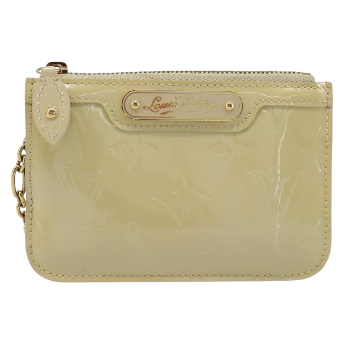LOUIS VUITTON Vernis Pochette Cles NM Coin Purse Broncorail M91463 Auth 187592A