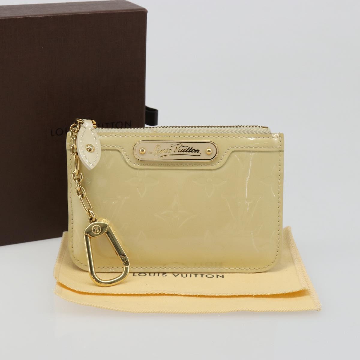 LOUIS VUITTON Vernis Pochette Cles NM Coin Purse Broncorail M91463 Auth 187592A