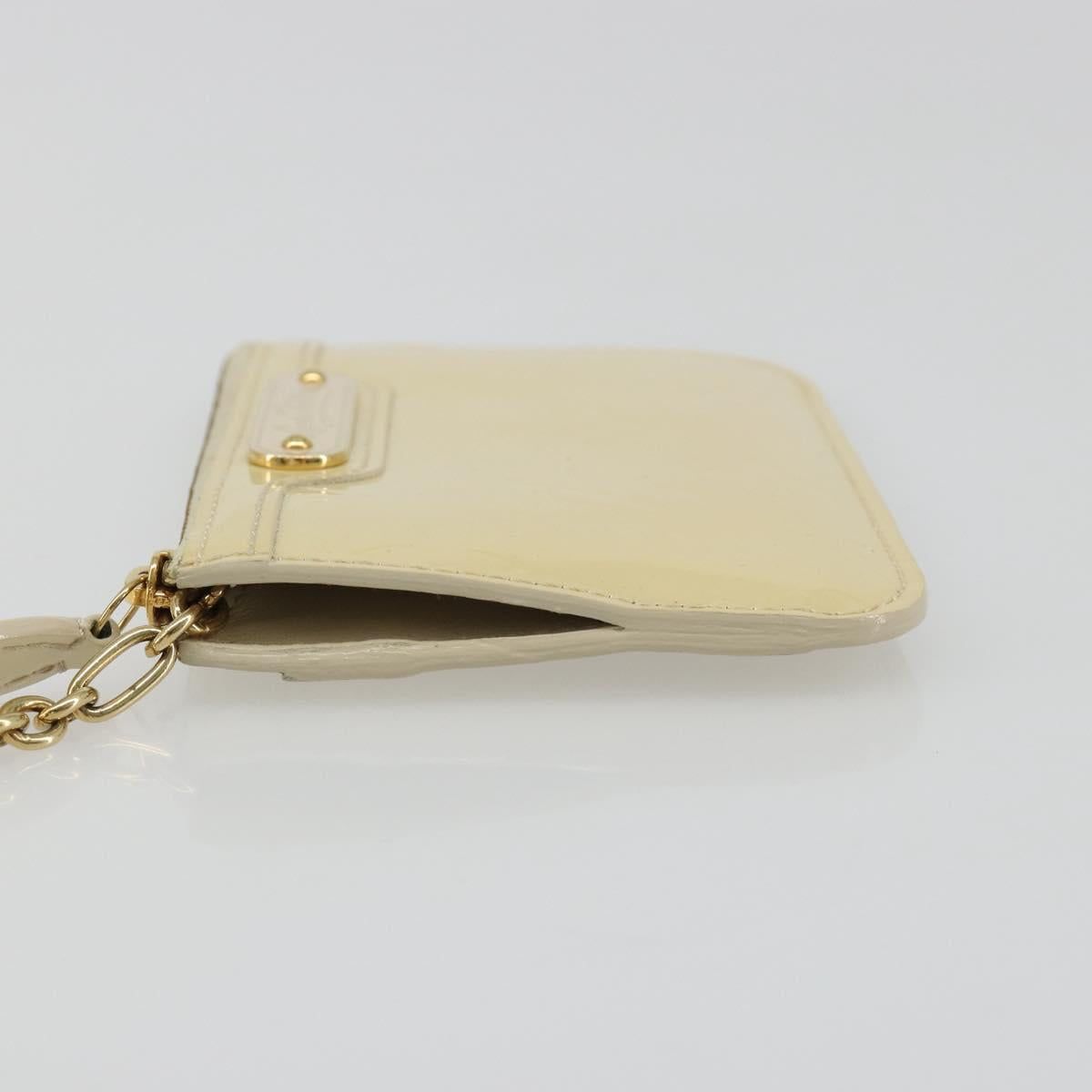 LOUIS VUITTON Vernis Pochette Cles NM Coin Purse Broncorail M91463 Auth 187592A
