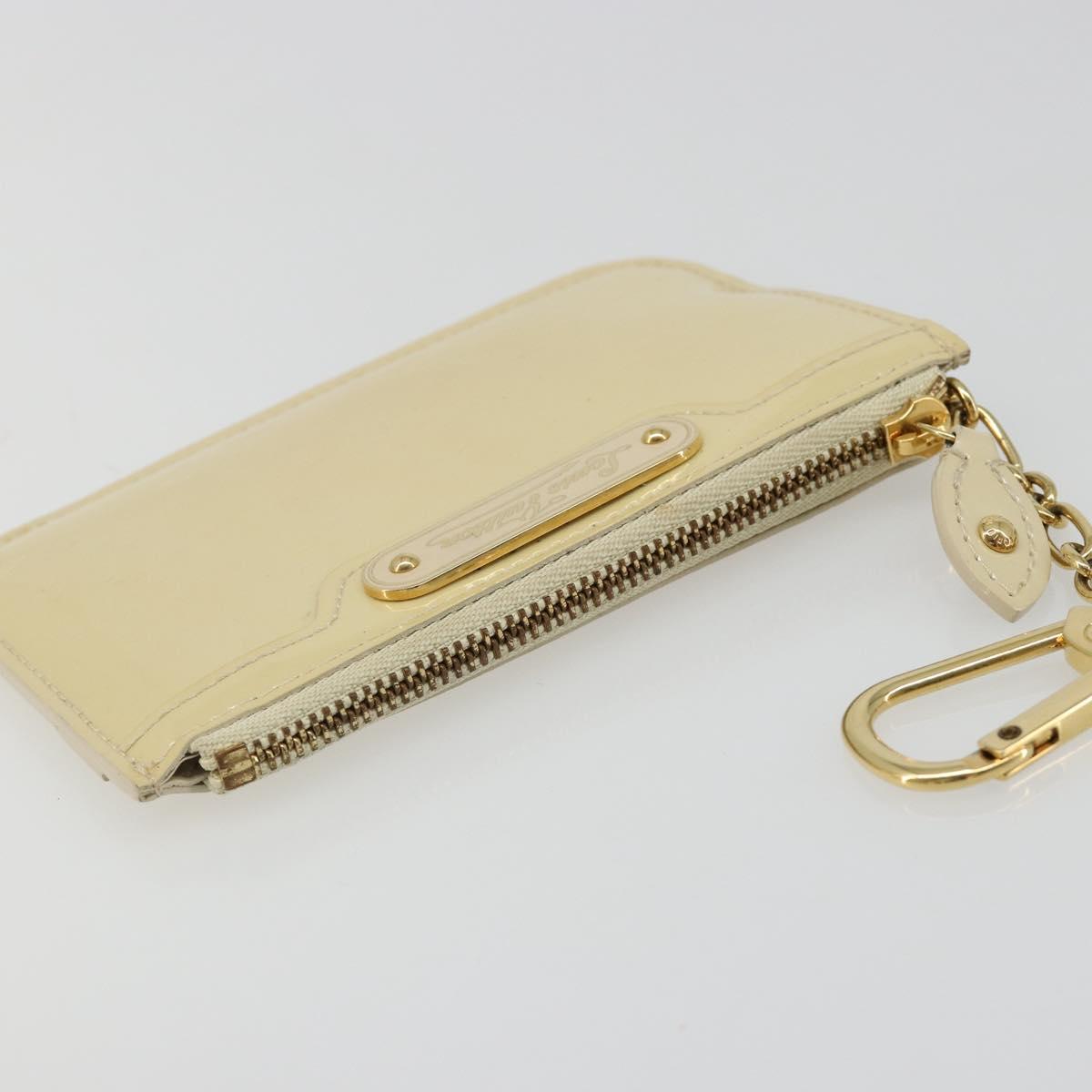 LOUIS VUITTON Vernis Pochette Cles NM Coin Purse Broncorail M91463 Auth 187592A