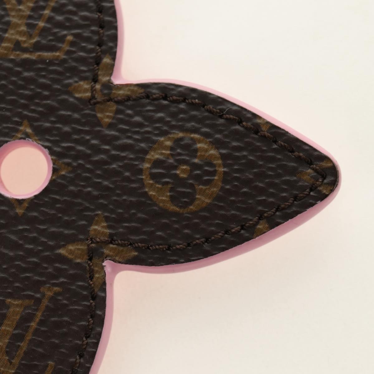 LOUIS VUITTON Vernis Key Holder LV Pop Flower Bag Charm Pink M01963 Auth 187596V
