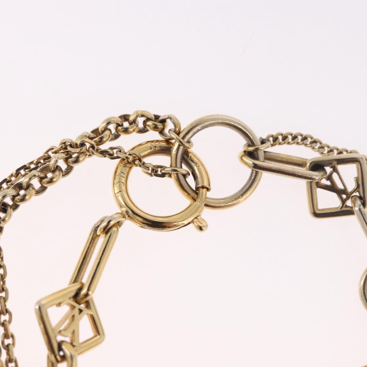LOUIS VUITTON Brassles Chêne Vegas Bracelet metal Gold Tone M65362 Auth 187597