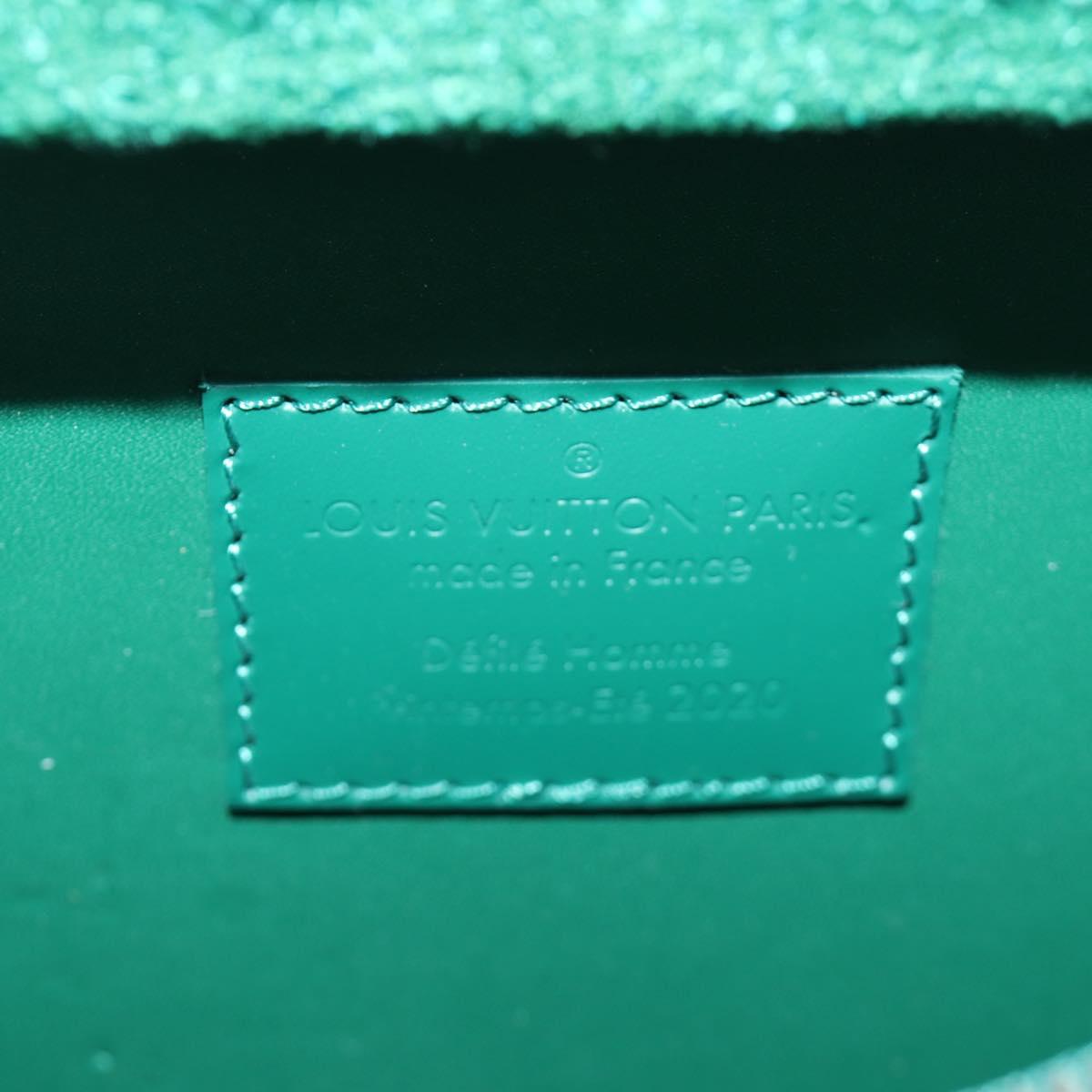 LOUIS VUITTON Monogram Tuftage Clutch Box Shoulder Bag Green LV Auth 187599SM