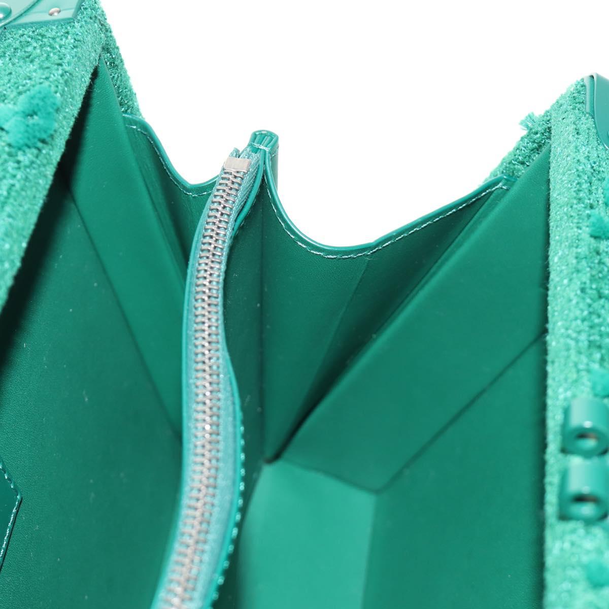 LOUIS VUITTON Monogram Tuftage Clutch Box Shoulder Bag Green LV Auth 187599SM