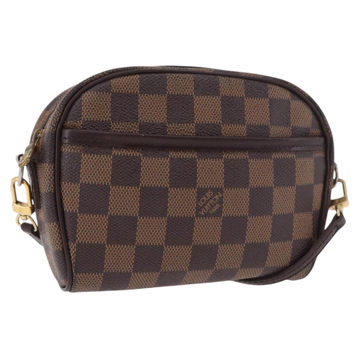 LOUIS VUITTON Damier Ebene Pochette Ipanema Shoulder Bag N51296 LV Auth 187600