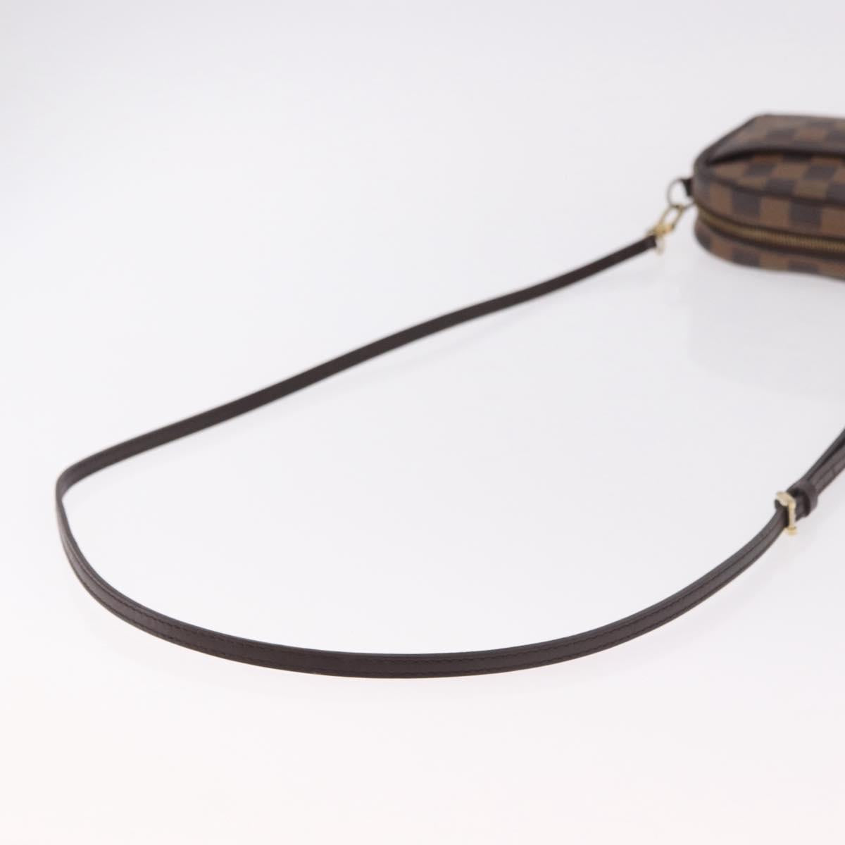 LOUIS VUITTON Damier Ebene Pochette Ipanema Shoulder Bag N51296 LV Auth 187600