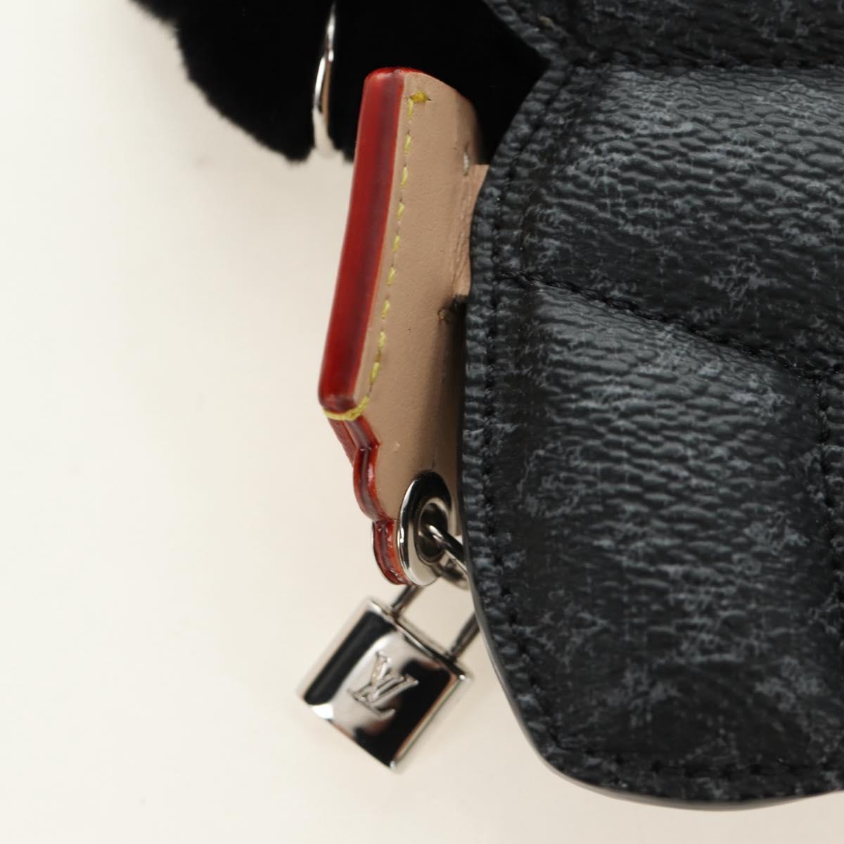 LOUIS VUITTON Monogram Eclipse Vivienne Fashionista Charm M02994 Auth 187602SM