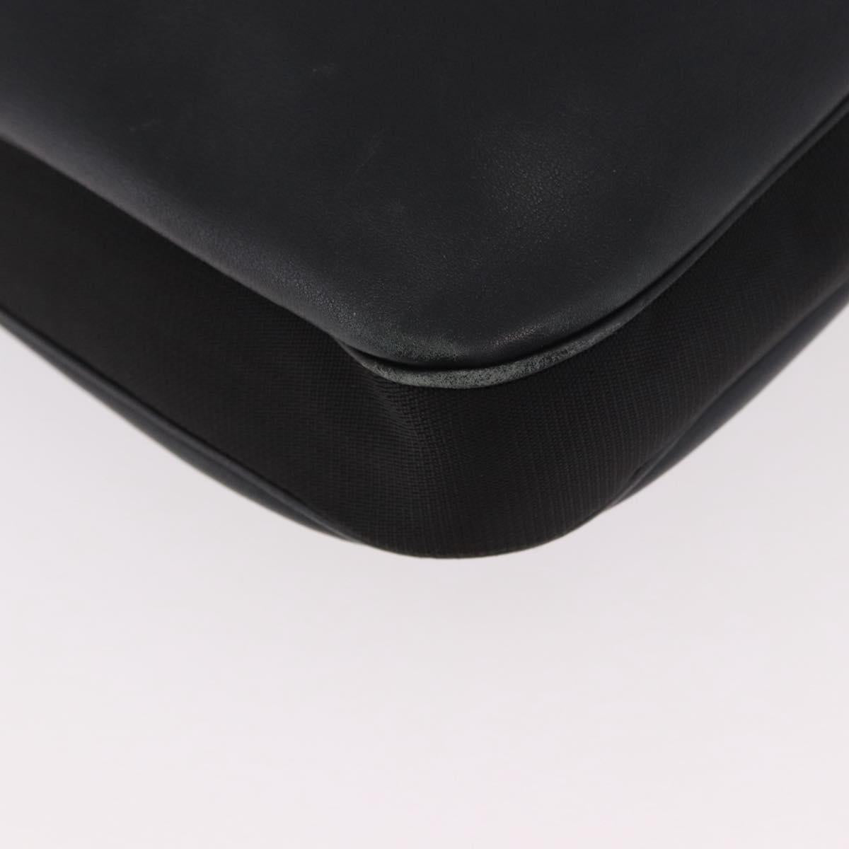 GUCCI Shoulder Bag Leather Black Silver 001 3341 Auth 187636