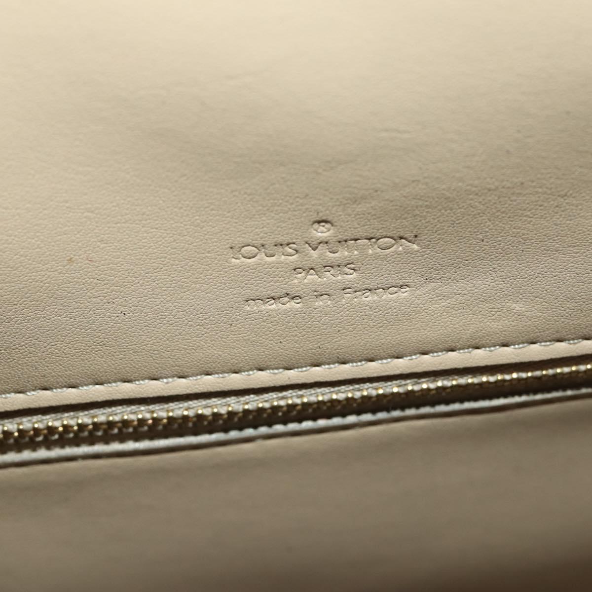 LOUIS VUITTON Monogram Vernis Mercer Boston Bag Beige M91000 LV Auth 187638