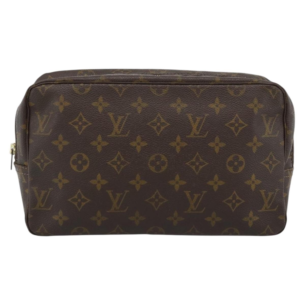 LOUIS VUITTON Monogram Trousse Toilette 28 Clutch Bag M47522 LV Auth 187639