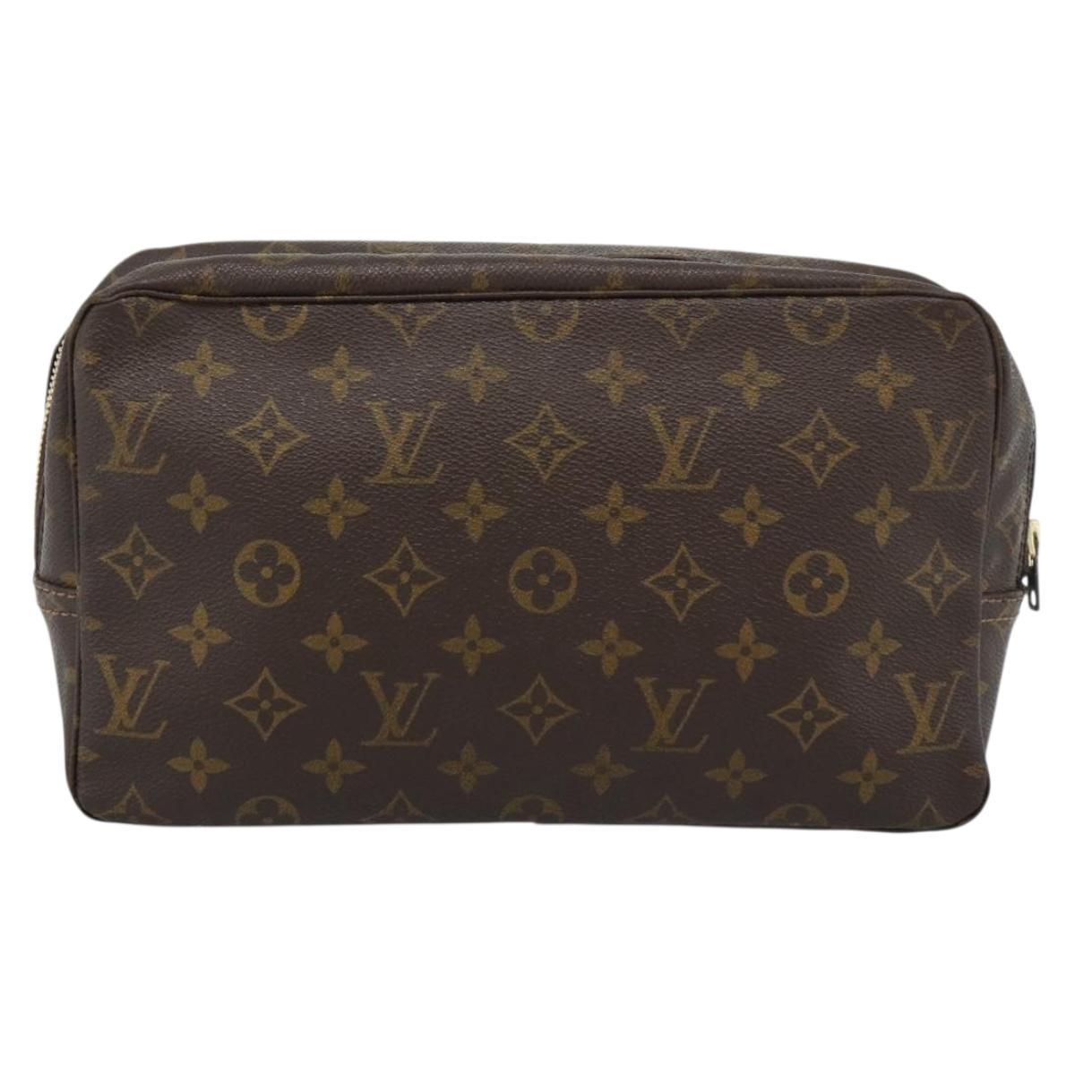 LOUIS VUITTON Monogram Trousse Toilette 28 Clutch Bag M47522 LV Auth 187639