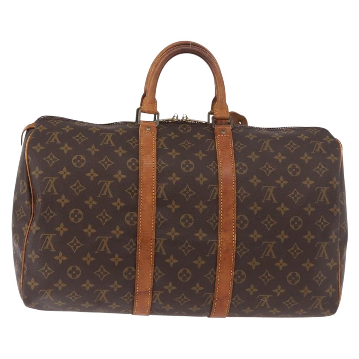 LOUIS VUITTON Monogram Keepall 45 Boston Bag M41428 LV Auth 187640