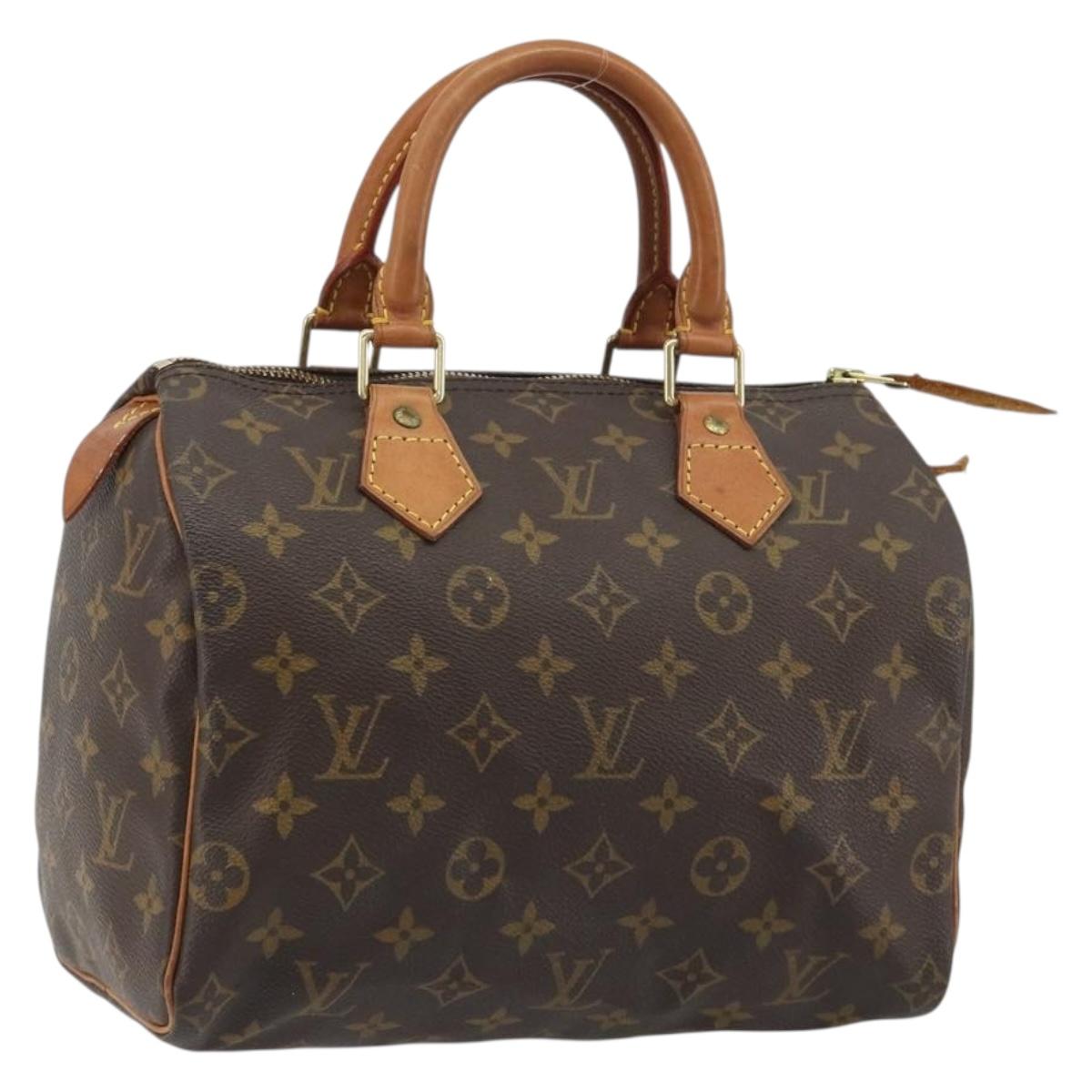 LOUIS VUITTON Monogram Speedy 25 Hand Bag M41528 LV Auth 187641A