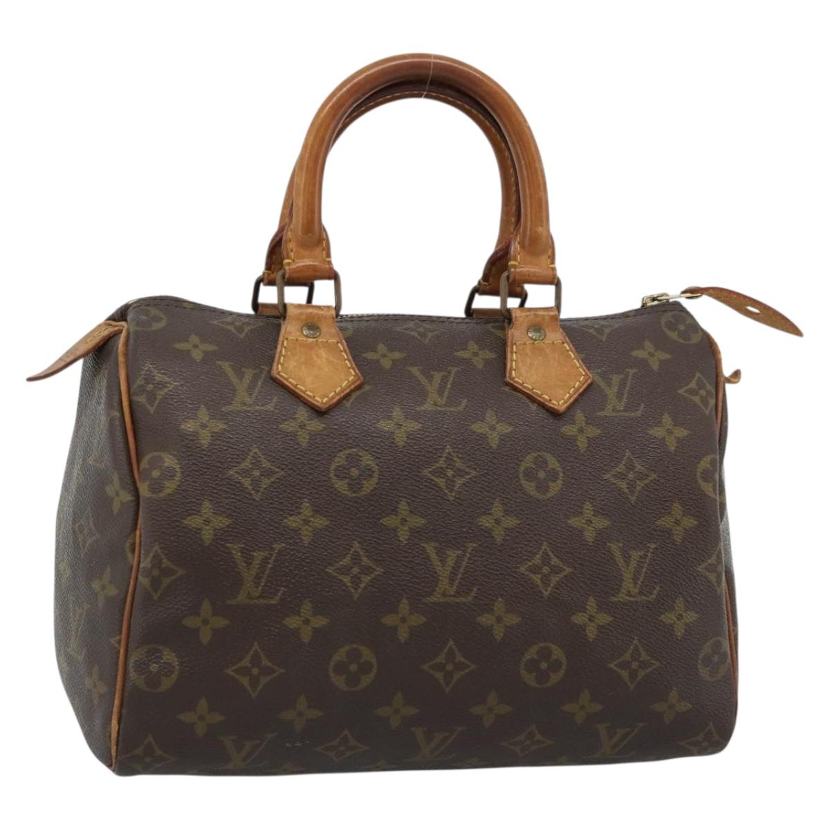 LOUIS VUITTON Monogram Speedy 25 Hand Bag M41528 LV Auth 187642