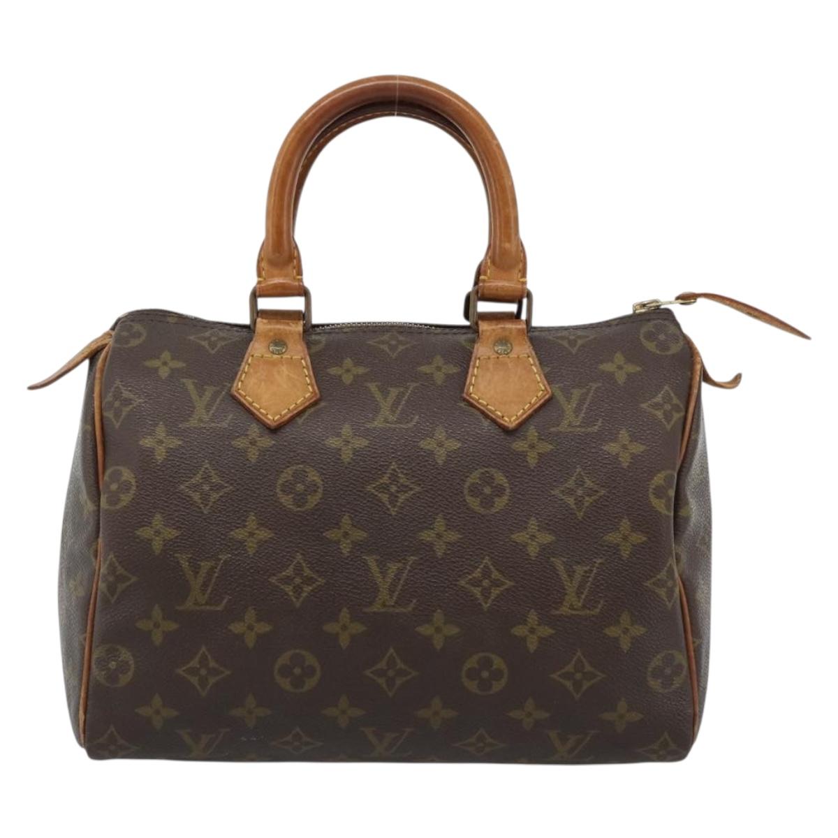 LOUIS VUITTON Monogram Speedy 25 Hand Bag M41528 LV Auth 187642