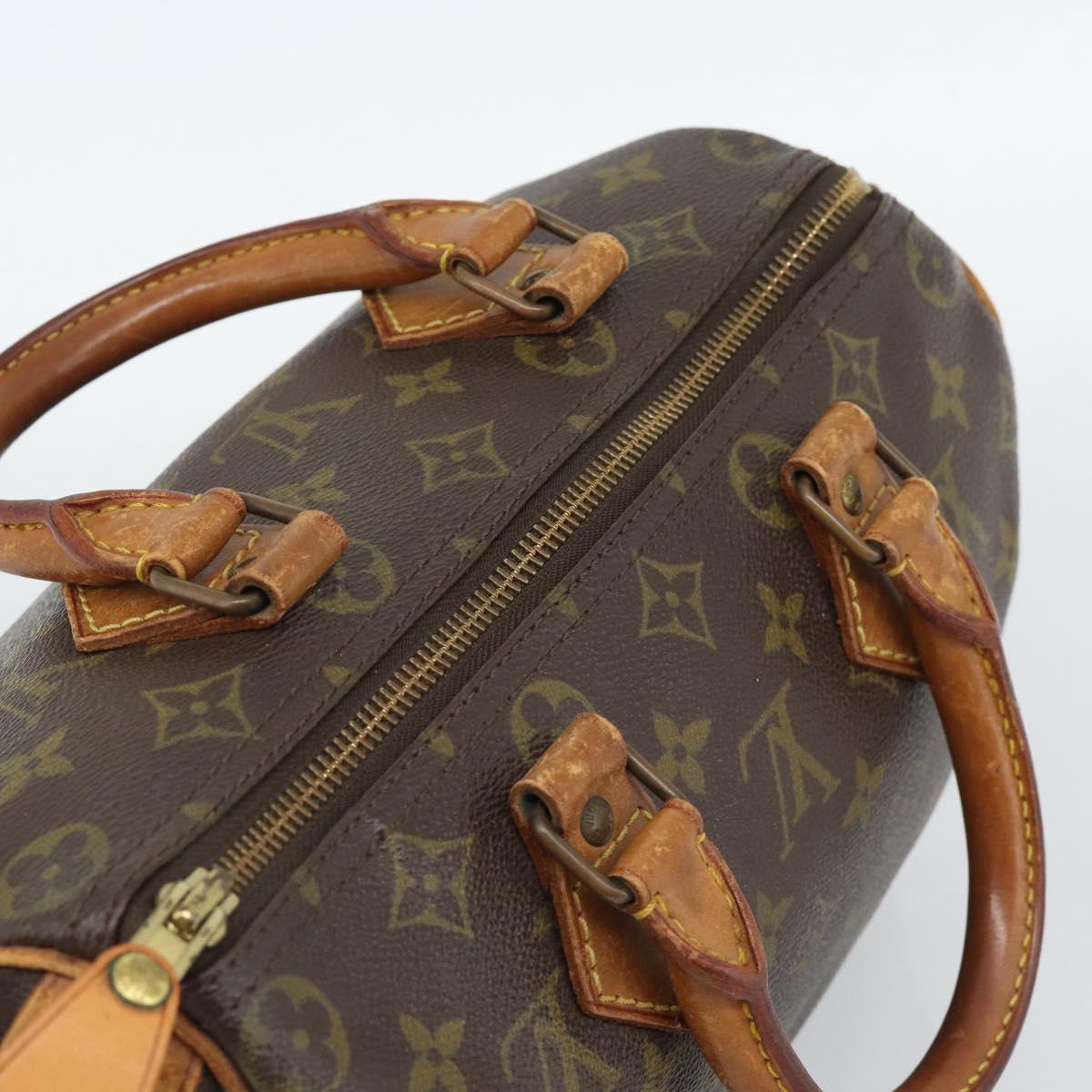 LOUIS VUITTON Monogram Speedy 25 Hand Bag M41528 LV Auth 187642