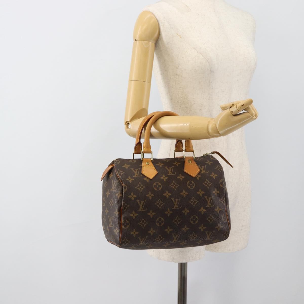 LOUIS VUITTON Monogram Speedy 25 Hand Bag M41528 LV Auth 187643A