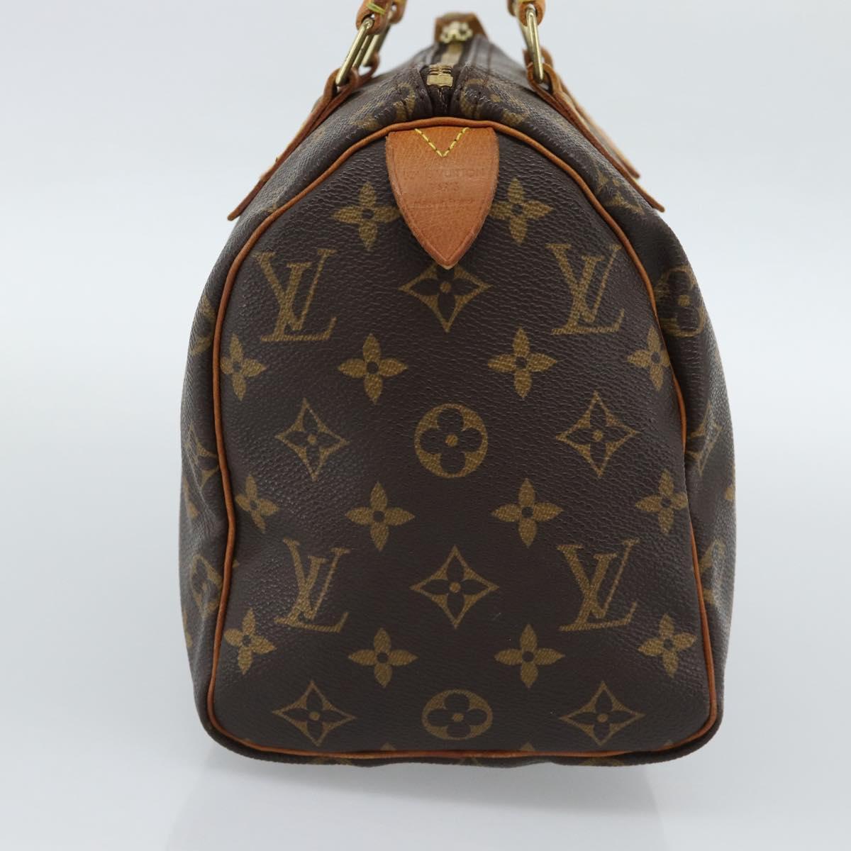 LOUIS VUITTON Monogram Speedy 25 Hand Bag M41528 LV Auth 187643A