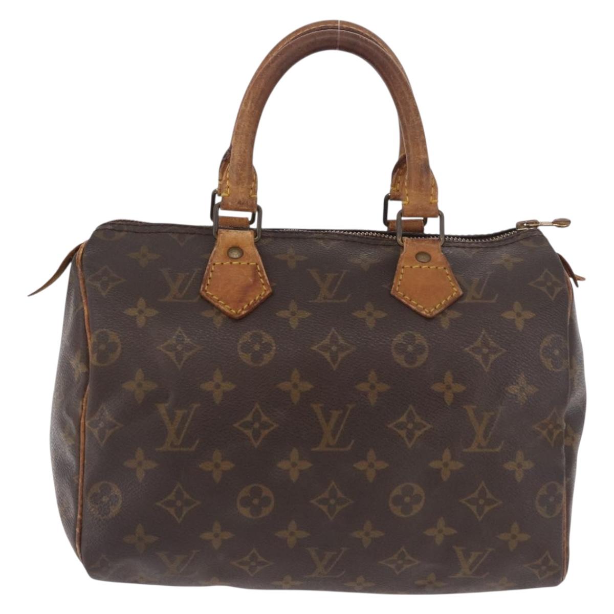 LOUIS VUITTON Monogram Speedy 25 Hand Bag M41528 LV Auth 187644