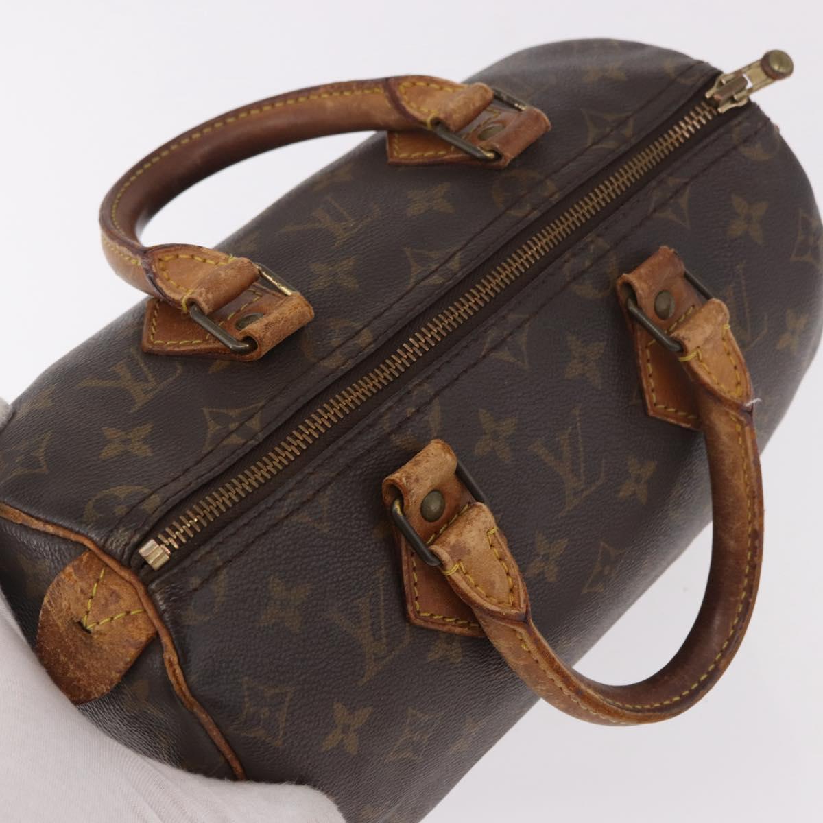 LOUIS VUITTON Monogram Speedy 25 Hand Bag M41528 LV Auth 187644