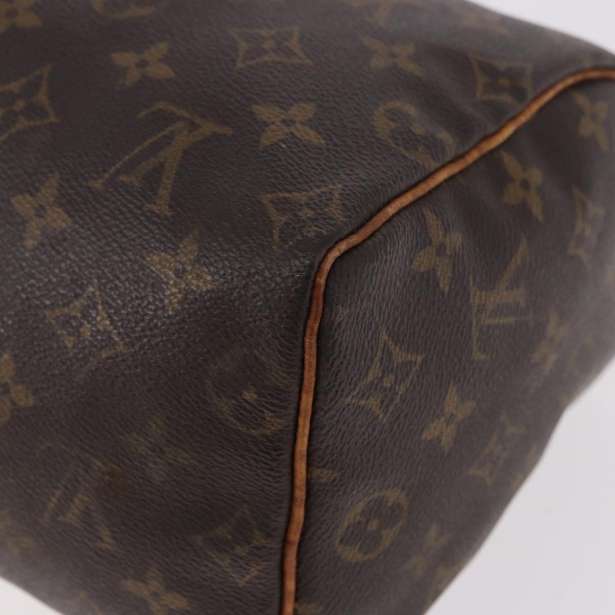 LOUIS VUITTON Monogram Speedy 25 Hand Bag M41528 LV Auth 187650