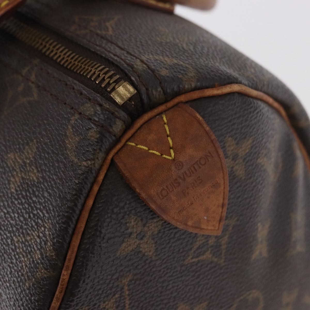 LOUIS VUITTON Monogram Speedy 25 Hand Bag M41528 LV Auth 187650