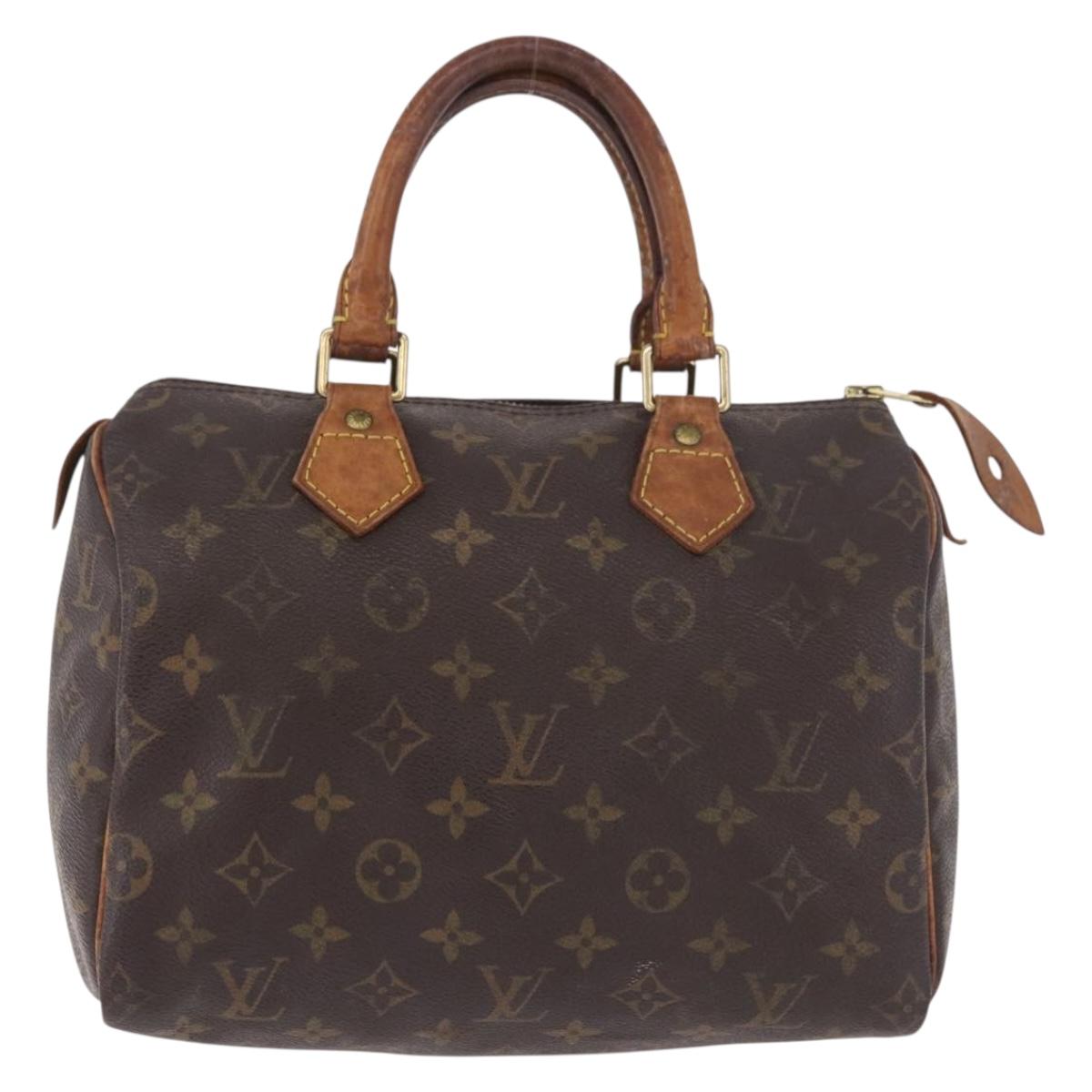 LOUIS VUITTON Monogram Speedy 25 Hand Bag M41528 LV Auth 187650